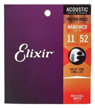 Elixir Nanoweb 11/52 Custom Light Phosphor